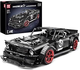 Mould King 13108N MOC Mustang Car Building Kits, 1:8 Scale Super Car Model Block Sets, Race Car Model Set, Adult Collectible Kits to Build, Boy Toys for Birthday Gifts (2943 Pieces)