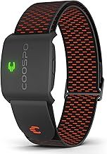 COOSPO HW9 Heart Rate Monitor Armband,ANT+ and Dual Bluetooth5.0 HRM,Optical Heart Rate Monitor with HR Zone,IP67 Waterproof HR Sensor Compatible with Peloton Strava Zwift DDP Yoga