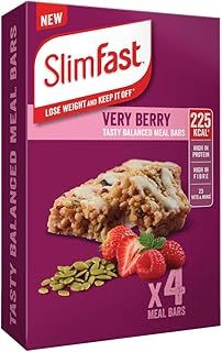 Slimfast Meal Replacement Very Berry Bar 4 X 60g