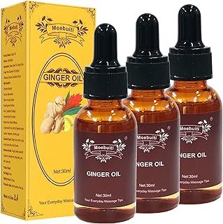 Massage Oil, Lymphatic Drainage Ginger Oil, Ginger Massage Oils, Belly Drainage Ginger Oil, Ginger Essential Oils for Massage Lymphatic Drainage, Aromatherapy
