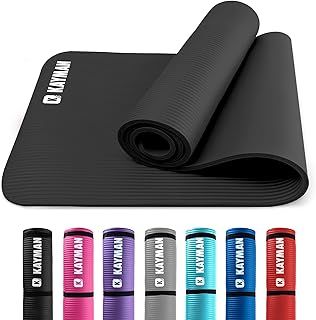 Yoga Mat – Multi-Purpose Extra Thick Foam Exercise Mats – Ideal Floor Mat for Pilates, Stretching, Resistance Workout & Therapy – Home & Gym Equipment Accessory
