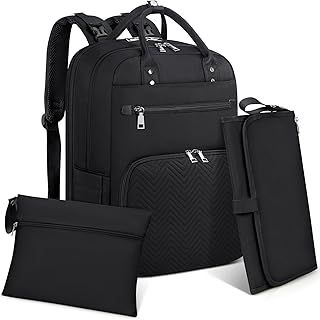 Baby Changing Bags Backpack with Portable Changing Mat Multifunction Nappy Changing Bags Waterproof Diaper Bag Large Nappy Bag Baby Bag for Mum