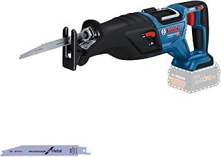 Bosch Professional 18V System BITURBO Cordless Reciprocating Saw GSA 18V-28 (incl. 2X Reciprocating Saw Blade, Without Battery/Charger)