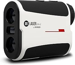 GolfBuddy GB LASER Lite Rangefinder with Slope On/off Functionality - 800 Yards with Carry Case, white