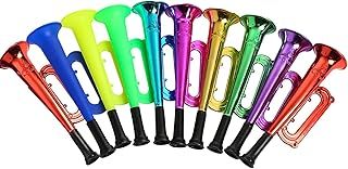 10 Pieces Trumpets Toy Trumpet Horn Noise Maker Children's Trumpet Plastic Musical Instruments for Sporting Events Party