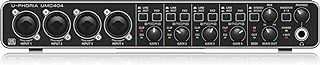 Behringer UMC404HD Audiophile 4x4, 24-Bit 192 kHz USB Audio/MIDI Interface with Midas Mic Preamplifiers for Recording Microphones and Instruments