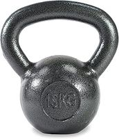 Factory Weights Cast-Iron Kettlebell, Black, 15kg
