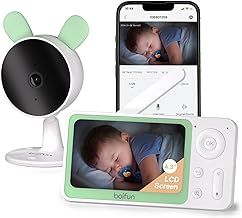 BOIFUN 1080P Smart Baby Monitor With Phone App, Motion & Sound Detection, Auto-Night Vision, Customized Alarm Area, Two-way Audio, 4X Zoom, Compatible for iOS/Android