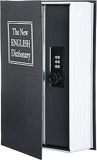 Amazon Basics Book Safe- Combination Lock- Large, Black