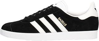 adidas Unisex Gazelle Running Shoes, Black Core Black White Gold Metallic, 10.5 UK
