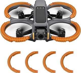 Avata 2 Propeller Guard Protector for DJI Avata 2 Drone Protective Bumper Anti-Collision Shockproof Prop Protector for DJI Avata 2 Fly More Combo Accessories（orange）