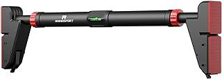 RHINOSPORT Door Pull Up Bar for Doorway Chin Up Bar from 76-95 cm (29.9in-37.4in) Workout Equipment Home Gym No Screws - Upgrade Max Load Bearing 881LBS