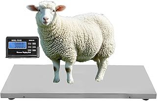 103 CM 500 KG *0.1KG Large Platform Pet Scale Animal Weighing Pig Goat Scale with Plug