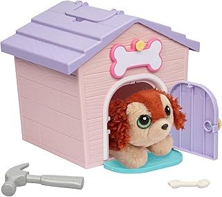 Little Live Pets Pink & Purple Home - My Puppy's Home Minis Plush Toy and Kennel Playset Surprise Reveal!
