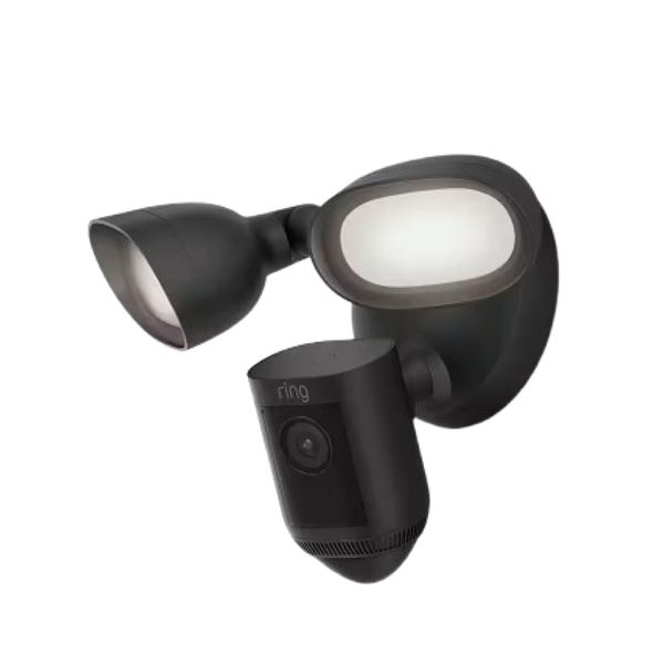Certified Refurbished Ring Floodlight Cam Wired Pro | Outdoor Security Camera with 2K Video, 3D Motion Detection, Bird's Eye View, Siren, alternative to CCTV system | 30-day free trial of Ring Home