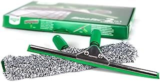 Unger AK011AUNGER ErgoTec 2-in1 Window Cleaner Starter Kit - Squeegee & Microfibre Power Washer Sleeve,Green,35cm