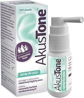 AKUSTONE Spray - 15 ml - Earwax auricular - Wax Plugs.