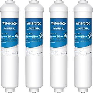 Waterdrop Fridge Water Filter Replacement for Samsung® DA29-10105J HAFEX/EXP, DA2010CB, DA99 02131B, HAIER® LG® Inline Water Filter (4)