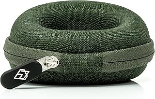 AKIELO Watch Case – Watch Travel Case with Cleaning Cloth and Gift Box – Fits Mens and Womens Wristwatches and Smart Watches up to 54mm (Forest Green Edition)