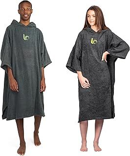 Intrepid Outdoors Changing Robe - Premium 100% Cotton Poncho For Beach, Surfing, Swimming, Triathlon, Indoors and Outdoor Activities - Adults
