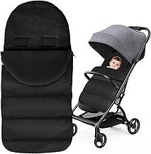 Footmuff, Cosy Toes for Pram Pushchair Footmuff Windproof Pram Footmuff Universal Baby Sleeping Bag for Pushchairs Strollers Prams Buggy (Black)