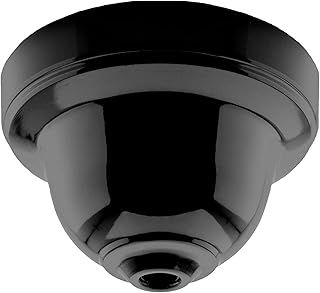 Reproduction Ceiling Rose Cup for use in Retro Ceiling Pendant in Glossy Black Bakelite