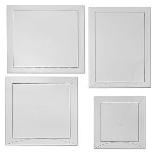 MYPURECORE Versatile ABS Plastic Inspection Hatch - Access Panel for Plasterboard, UPVC Doors and Loft - (200mm x 200mm (8x8))