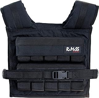 RAMASS Fitness Weighted Vest 20kg, Removable Iron Weights, perfect for Calisthenics, Strength Training, Street Workout, equipment for Men and Women
