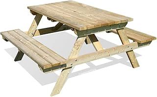 WOODEN GARDEN PICNIC TABLE BENCH - 5FT TRADITIONAL PUB STYLE OUTDOOR FURNITURE