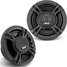 Pyle 3-Way Universal Car Stereo Speakers-300W 6.5” Triaxial Loud Pro Audio Car Speaker Universal OEM Quick Replacement Component Speaker Vehicle Door/Side Panel Mount Compatible PL613BK (Pair), black