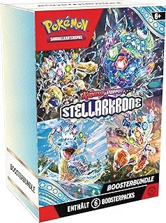 Pokémon - Trading Card Game: Booster Bundle Crimson & Purple – Stellar Crown (6 Booster Packs)