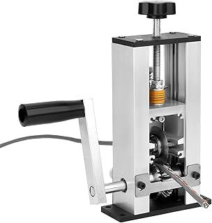 QWORK® Wire Stripper Machine for Ø1-25 mm Wires, Adjustable Cable Feeding Hole, Manual Operation & Drill Powered