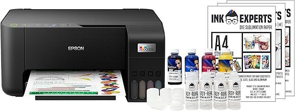 Ink Experts Dye Sublimation A4 Printer Bundle - MAC Compatible Epson ET2860 inc. Inktec Sublinova Inks
