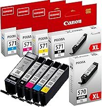 Canon Original PGI-570XL Black + CLI-571XL Black/Yellow/Magenta/Cyan (Pack of 5)