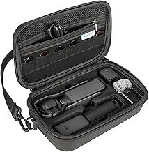 SKYREAT Osmo Pocket 3 Case, PU Portable Storage Carrying Case, Compact Travel Protective Bag for DJI Osmo Pocket 3 Creator Combo Accessories