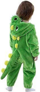 Unisex Baby Dinosaur Dragon Costume,Toddler One-Piece Hooded Animal Fancy Dress Romper