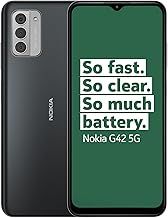 Nokia G42 5G 6.56” HD+ Smartphone Featuring Triple rear 50MP AI camera, 6GB/128GB Storage, 3-day battery life, Android 13, OZO 3D audio capture, QuickFix repairability and Dual SIM - Grey