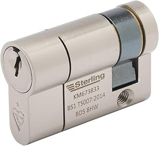 Sterling BS1 ESN1130 Enhanced Police Approved Secured by Design Euro Door Cylinder, Satin Nickle, 11x30mm (41mm)