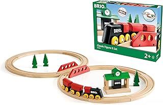 BRIO Classic Figure of 8 Wooden Railway Train Set - Toddler Toys for Kids 2 Years Up