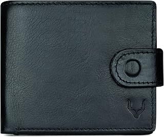 PELLE TORO All-in-One Handmade Mens Wallet with RFID Blocking, Coin Pocket, Fine Leather Card Wallet for Men with 8 Slots and Zip Section, in Wooden Gift Box, Black