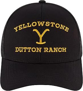 Concept One Yellowstone Adjustable Mesh Snapback Trucker Hat with Curved Brim Baseball Cap