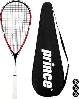Prince Team 400 & 450 Squash Racket Series, including Full Length Protective Squash Racket Cover & 3 Squash Balls