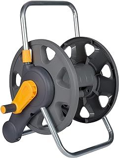 HOZELOCK - Hose Reel 60m 2-in-1 (Reel and Wall Fixings Only) : Free-standing or Wall-mounted, Reel With Lightweight, Robust Main Body for Durability and Flexibility of Use [2475R0000]