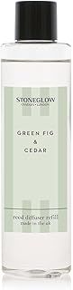 Stoneglow Modern Classics Collection - Geen Fig & Cedar 210ml Scented Reed Diffuser Refill (Glass Bottle)
