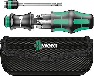 Wera Compact Tool Set "Kraftform 20" with Pouch, SL/PH/PZ, 7 Pieces, Silver