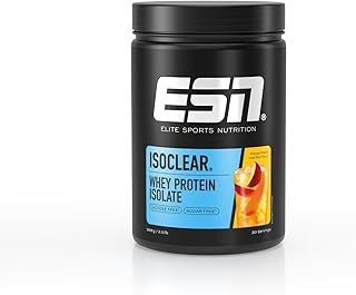 ESN ISOCLEAR Whey Isolate Protein Powder, Mango Peach Iced Tea, 908 g, 2 lbs, 30 Servings Clear Whey - Lactose Free