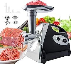 BenRich® Electric Meat Mincer Grinder and Sausage Maker 2800 Watt Stainless Steel Mincing Machine -Black