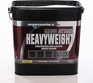 Mass Attack Heavyweight Mass Gainer Powder for High Protein and High-Calorie Weight Gainer Protein Powder with 5g Creatine, BCAA, Glutamine and Beta Alanine (Banana Cream)
