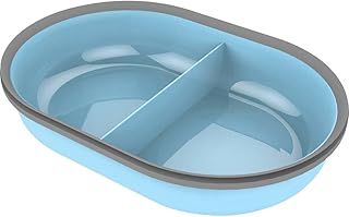 SureFeed Sure Petcare Split Pet Bowl with Integrated Seal, Compatible with Sure Petcare Microchip Pet Feeder with Sealed Lid, Works for Wet and Dry Food, Keeps Food Fresh, Blue