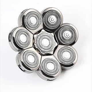 Shaver Heads Replacement, 8D Heads Blade Replacement Heads, Electric Replacement Head, Bald Shaver Replacement Head,Universal Replacement Blade Head Shaver for Men，Replacement Shaving Heads，Silver